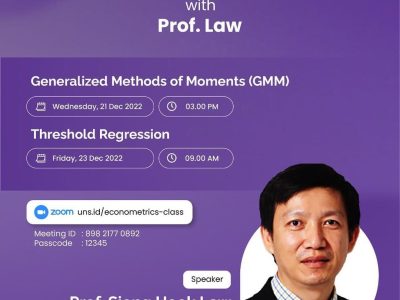 Micro Panel Data Analysis Bersama Prof. Siong Hook Law