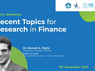 Recent Topics for Research in Finance Workshop